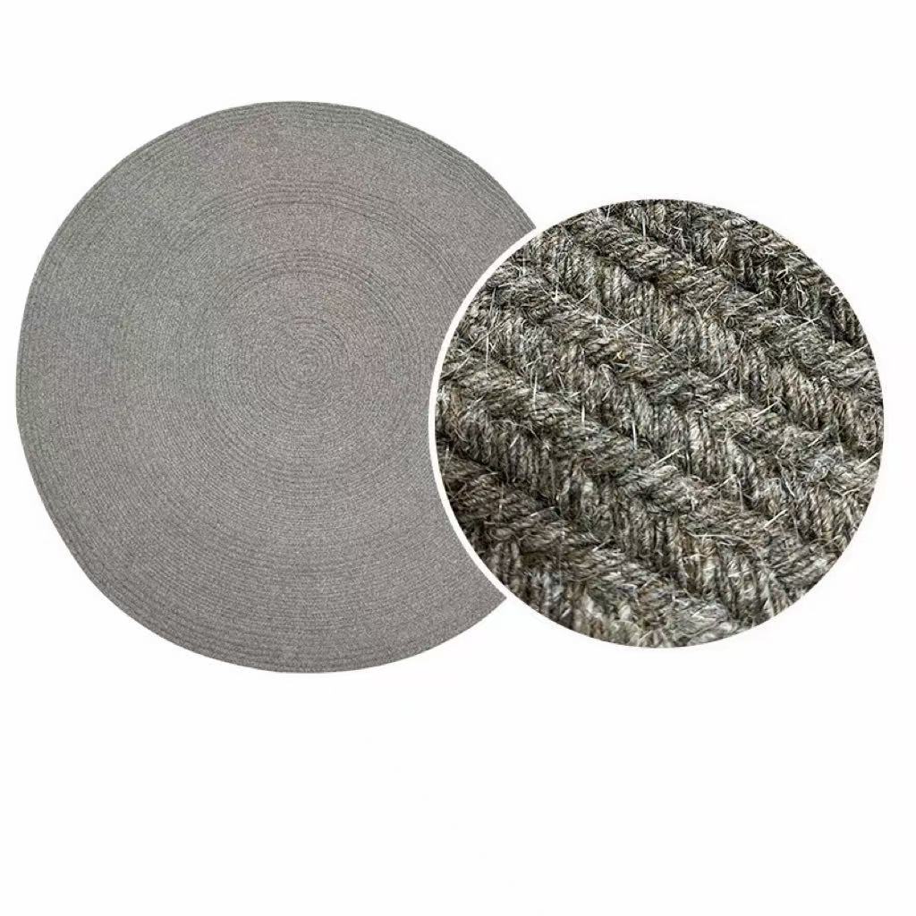 Modern Minimalist Hand-Woven Wool Rug