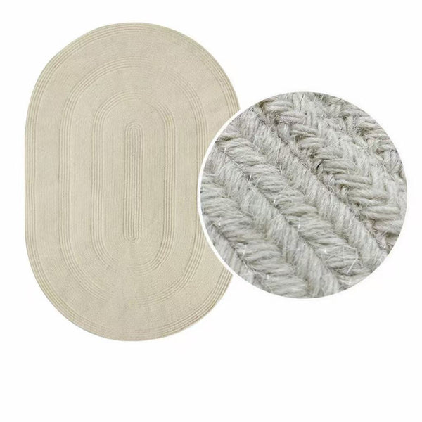 Modern Minimalist Hand-Woven Wool Rug