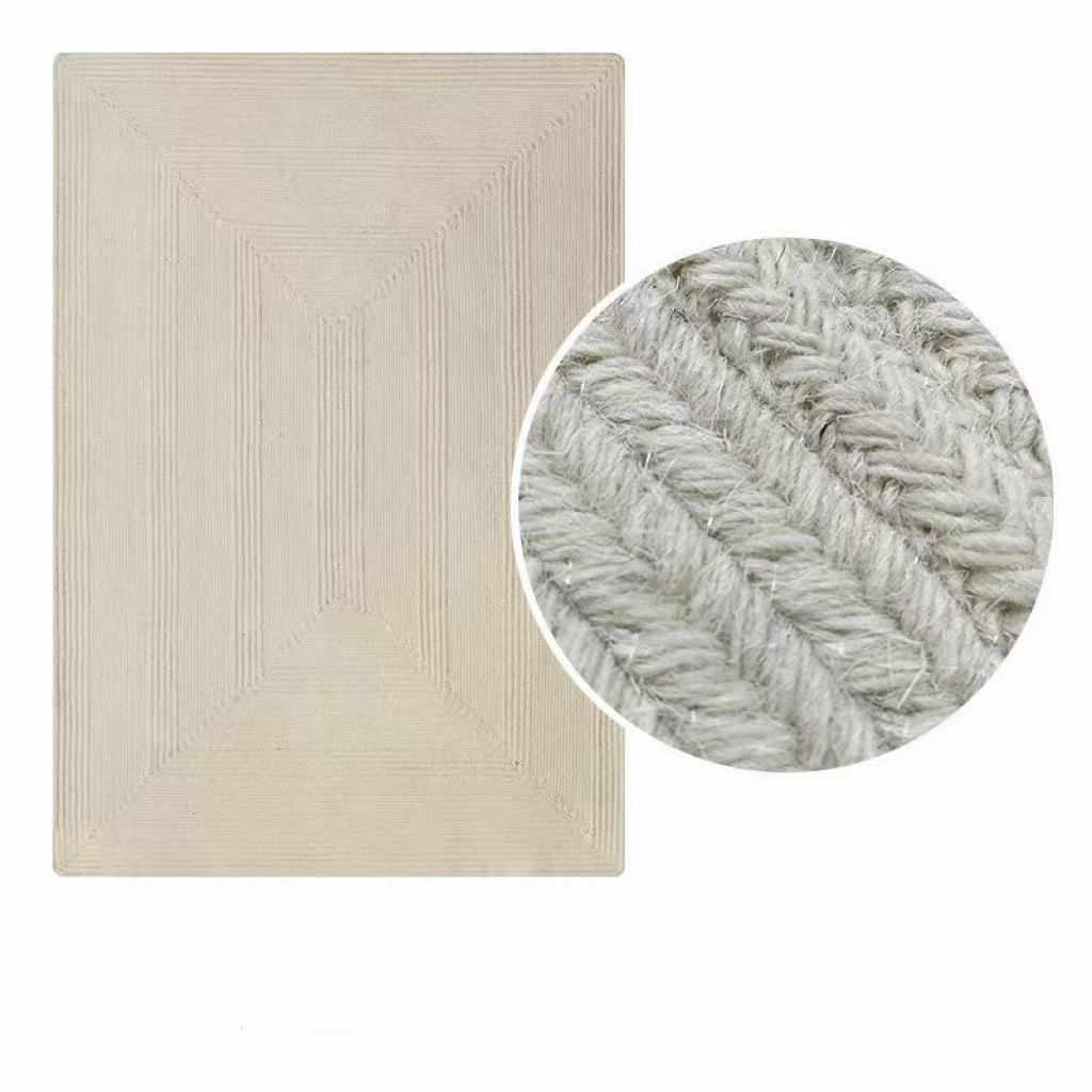 Modern Minimalist Hand-Woven Wool Rug
