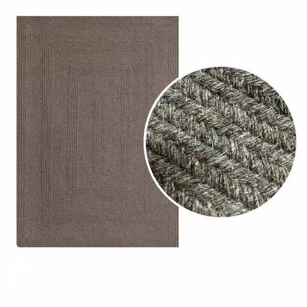 Modern Minimalist Hand-Woven Wool Rug