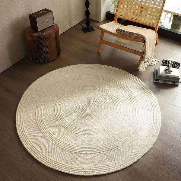 Modern Minimalist Hand-Woven Wool Rug