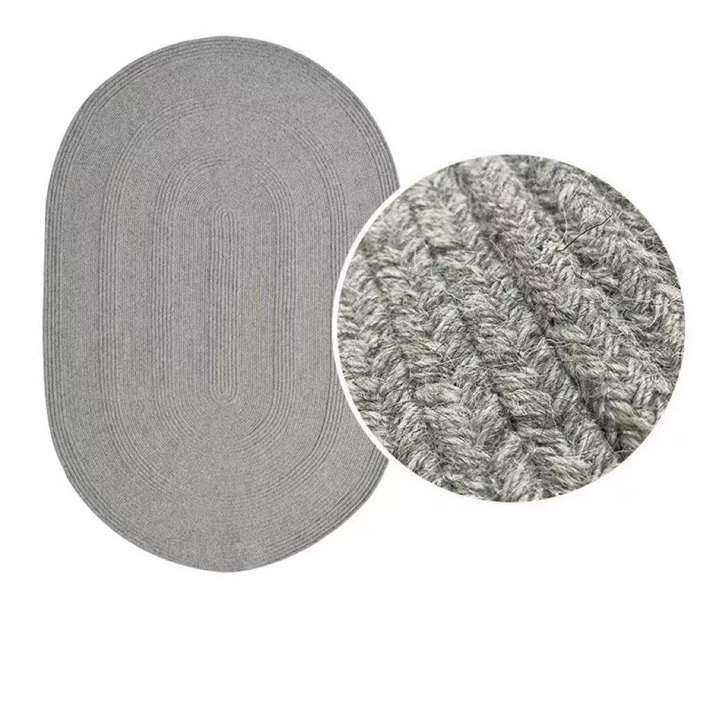 Modern Minimalist Hand-Woven Wool Rug