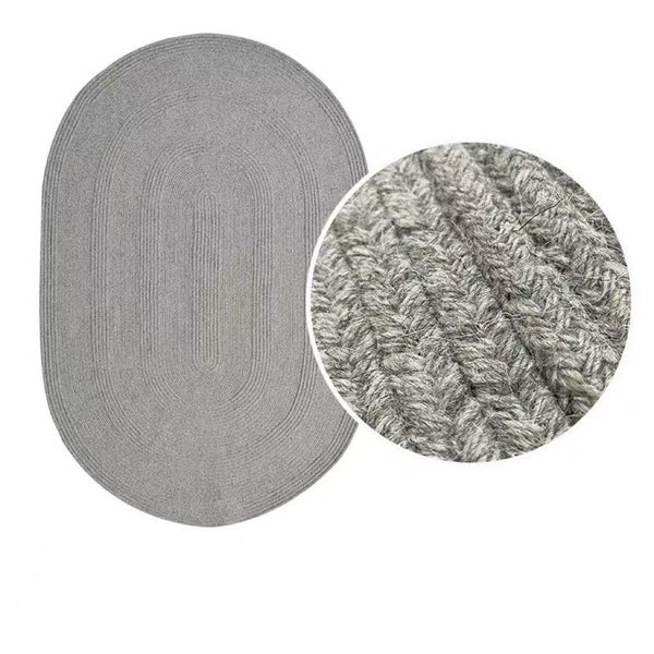 Modern Minimalist Hand-Woven Wool Rug