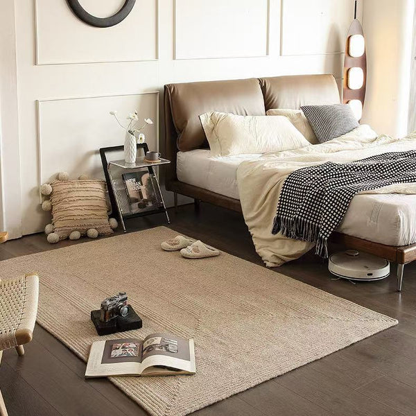 Modern Minimalist Hand-Woven Wool Rug