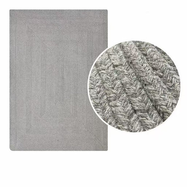 Modern Minimalist Hand-Woven Wool Rug