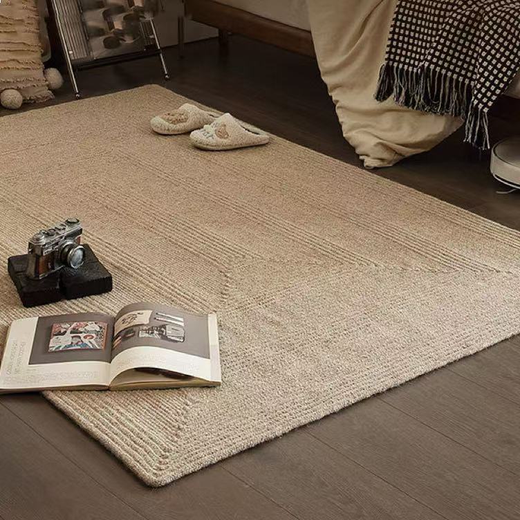 Modern Minimalist Hand-Woven Wool Rug