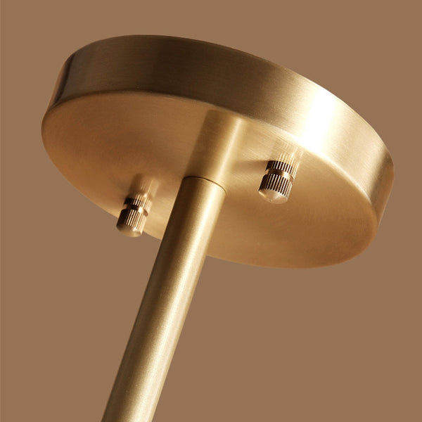 Metal & Glass Pendant Light Modern Living Room Hanging Fixture