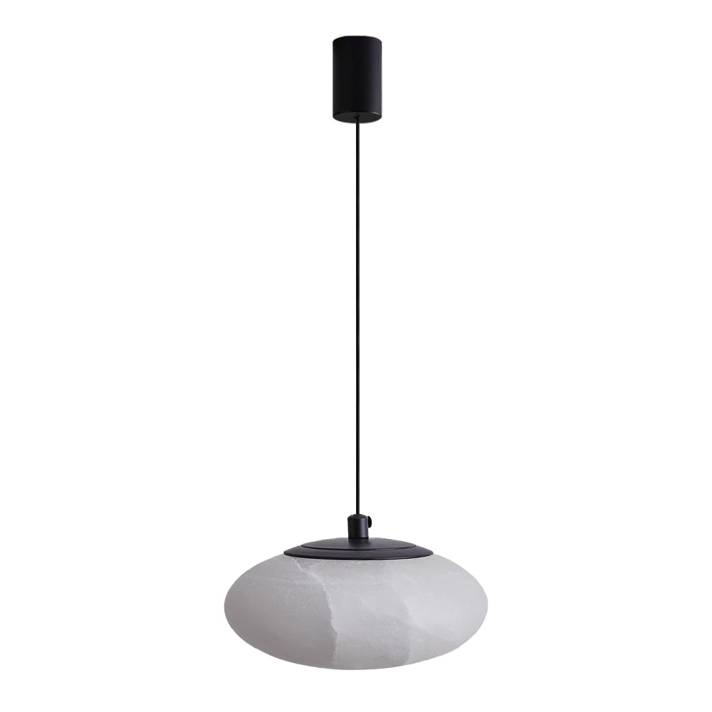 Minimalist Marble Pendant Light Circular Lampshade Chandelier
