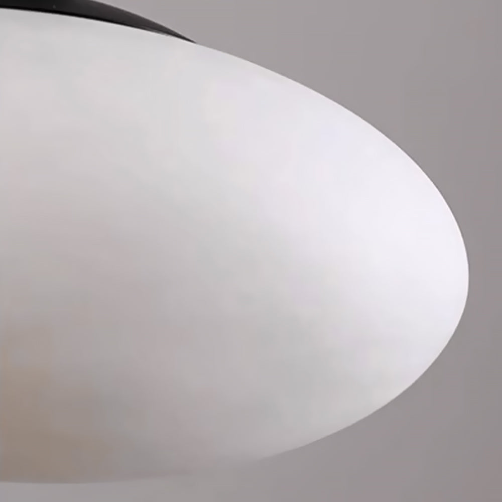 Minimalist Marble Pendant Light Circular Lampshade Chandelier