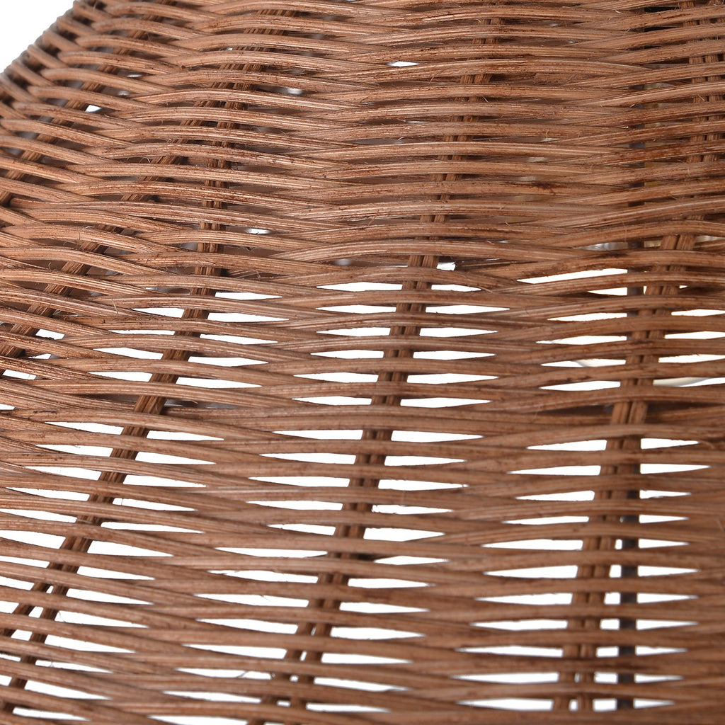 Hand-Woven Rattan Umbrella Pendant Light Farmhouse Retro Chandelier