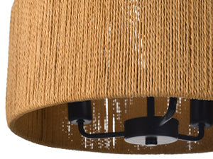Hemp Rope Pendant Light Retro Living Room & Kitchen Chandelier