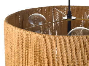 Hemp Rope Pendant Light Retro Living Room & Kitchen Chandelier