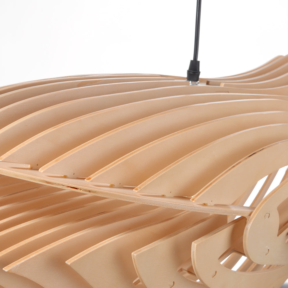 Handmade Wooden Whale Pendant Light Coastal Kitchen & Bedroom Chandelier