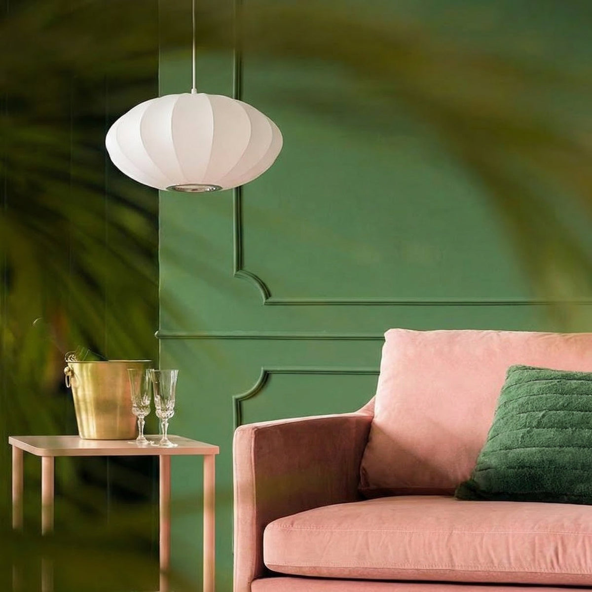 Nordic Modern Fabric Pendant Light Chandelier for Staircase & Living Room