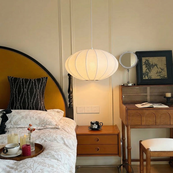 Nordic Modern Fabric Pendant Light Chandelier for Staircase & Living Room