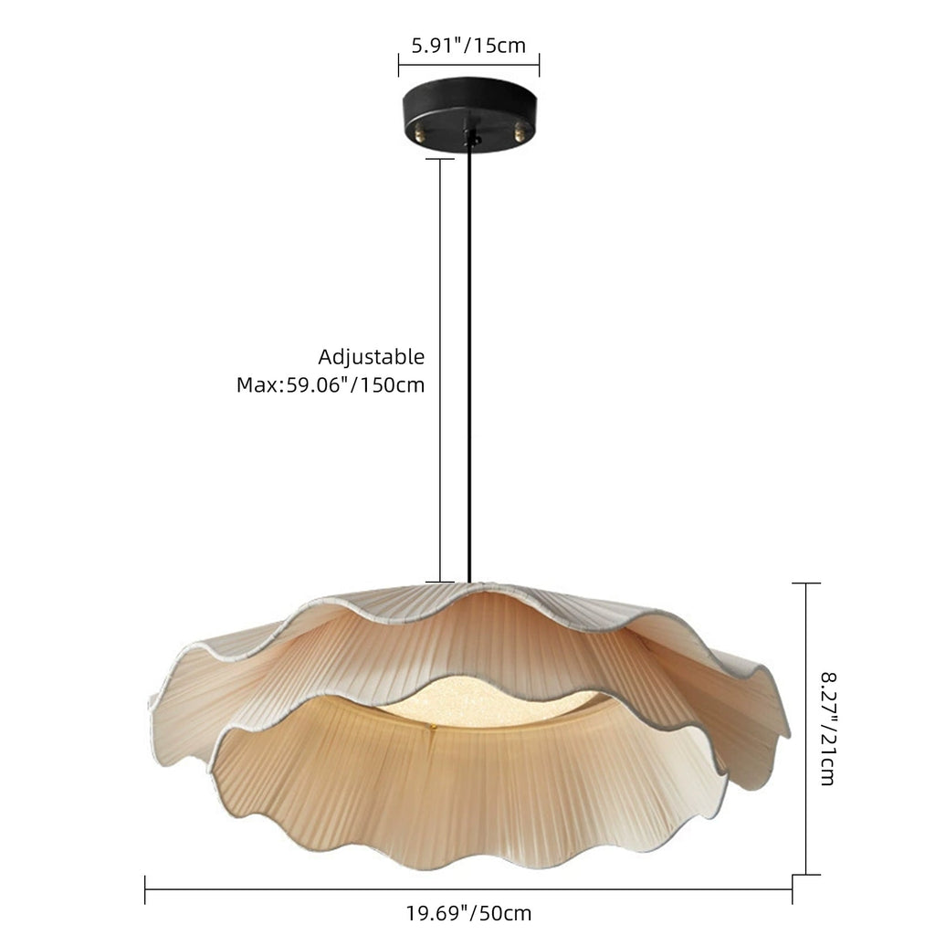 Modern French Fabric Pendant Light Dining Room Chandelier