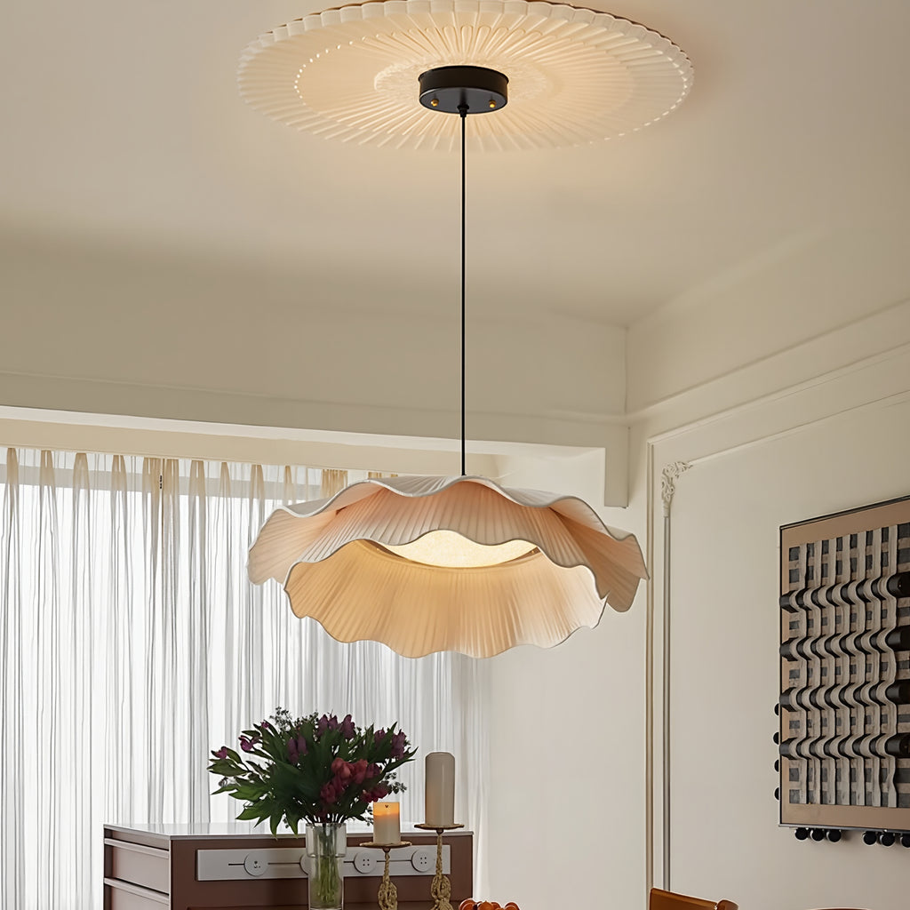 Modern French Fabric Pendant Light Dining Room Chandelier