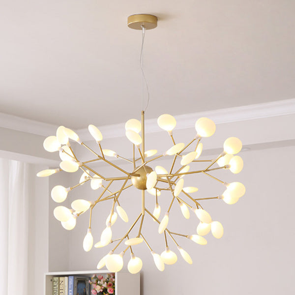 Modern Firefly LED Chandelier Nordic Leaf Branch Pendant Light