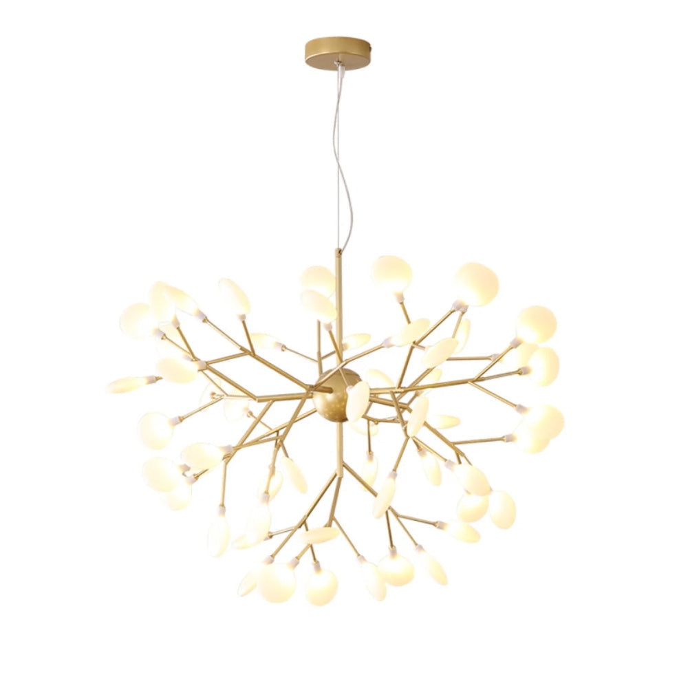 Modern Firefly LED Chandelier Nordic Leaf Branch Pendant Light