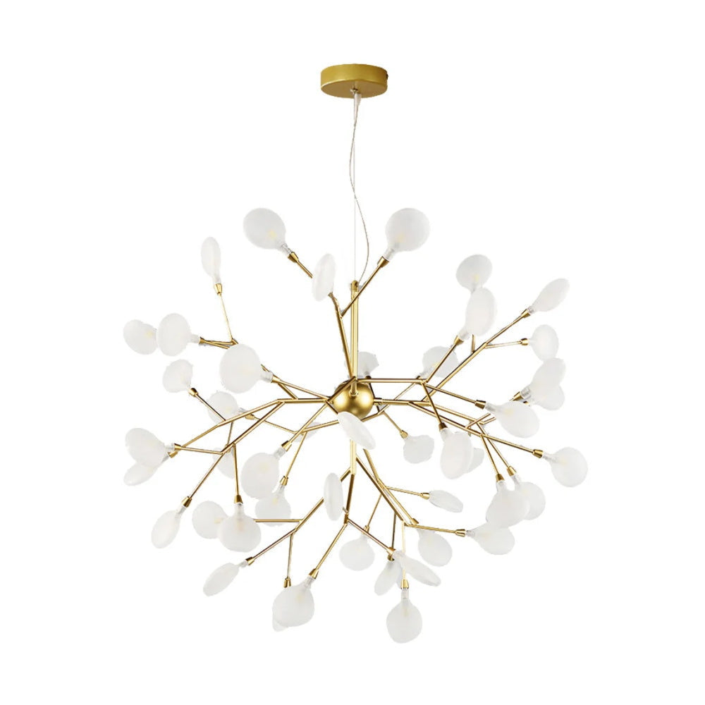 Modern Firefly LED Chandelier Nordic Leaf Branch Pendant Light
