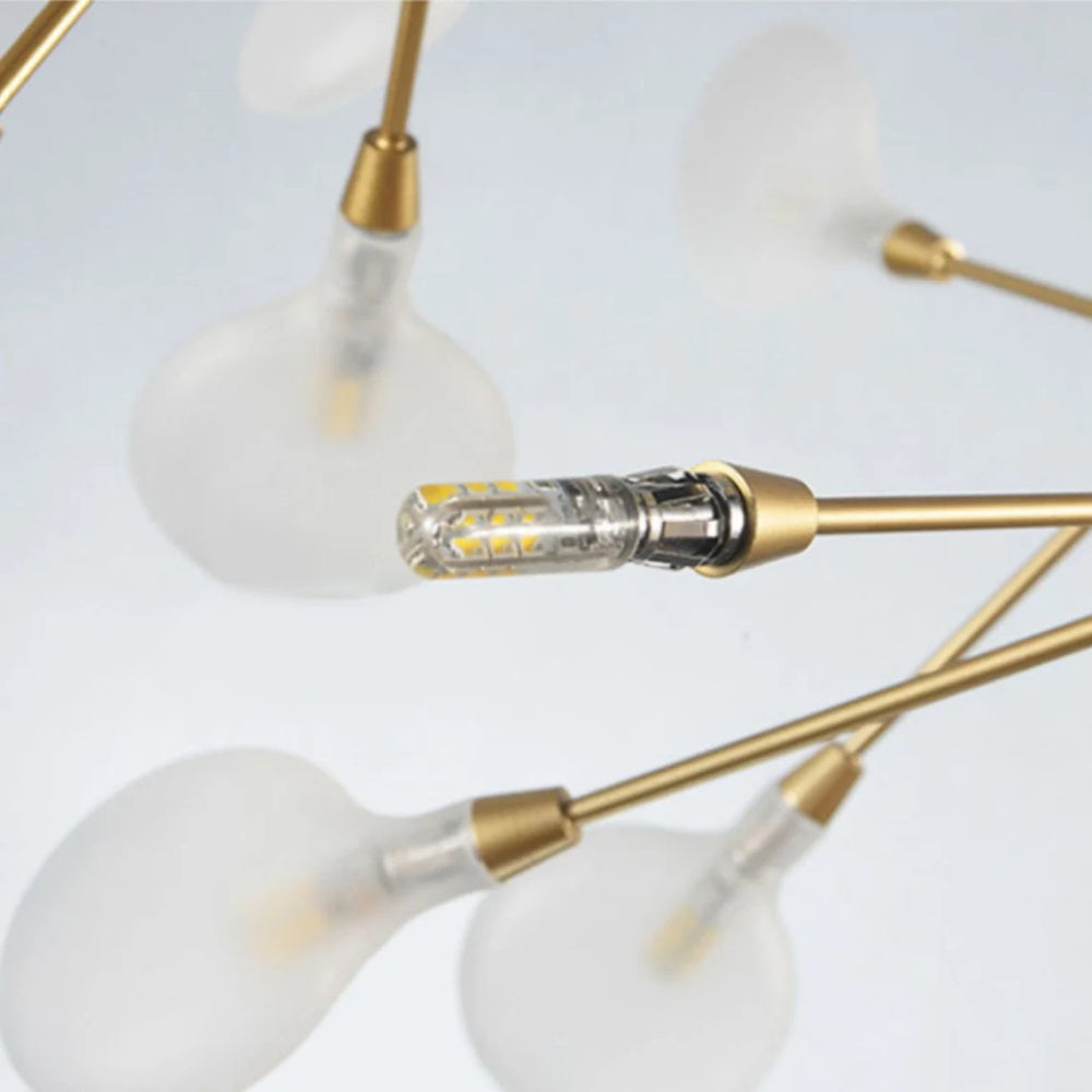 Modern Firefly LED Chandelier Nordic Leaf Branch Pendant Light