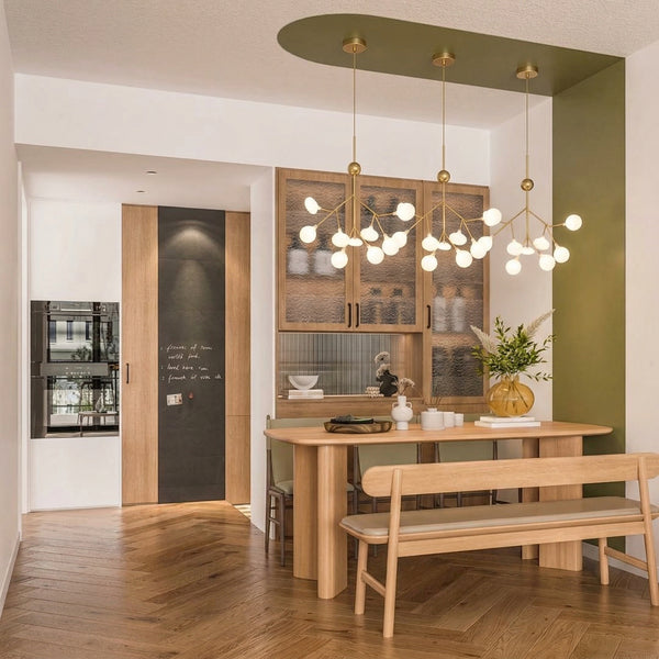 Modern Firefly LED Chandelier Nordic Leaf Branch Pendant Light