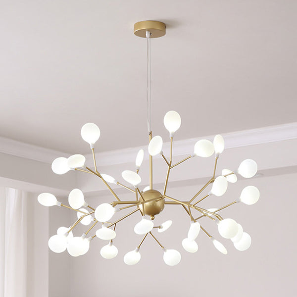 Modern Firefly LED Chandelier Nordic Leaf Branch Pendant Light