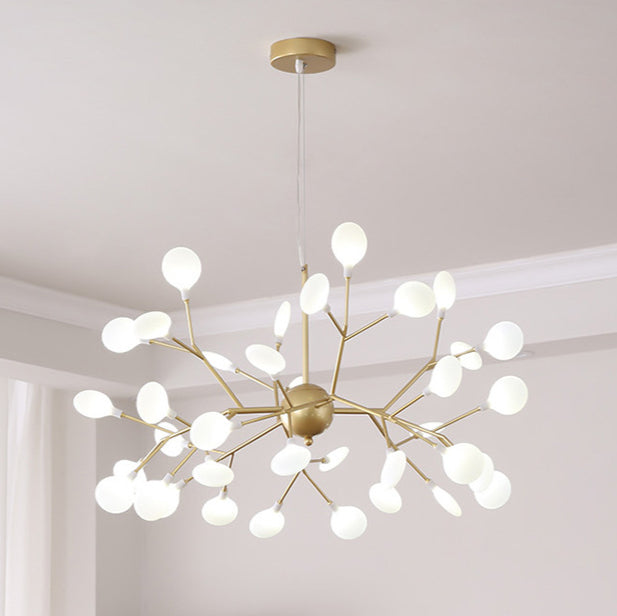 Modern Firefly LED Chandelier Nordic Leaf Branch Pendant Light