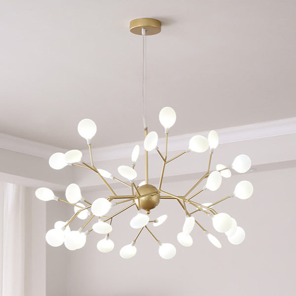 Modern Firefly LED Chandelier Nordic Leaf Branch Pendant Light
