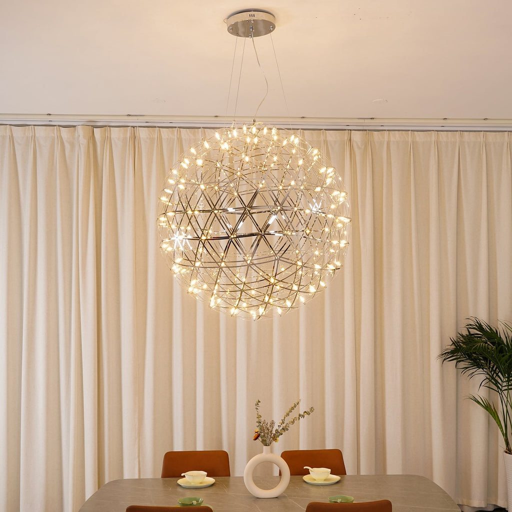 Stainless Steel LED Firework Pendant Light Raimond-Style Chandelier