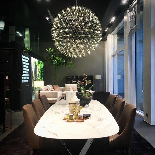 Stainless Steel LED Firework Pendant Light Raimond-Style Chandelier