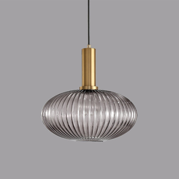 Retro Lantern Shape Glass Pendant Light Vintage Dining Room Chandelier