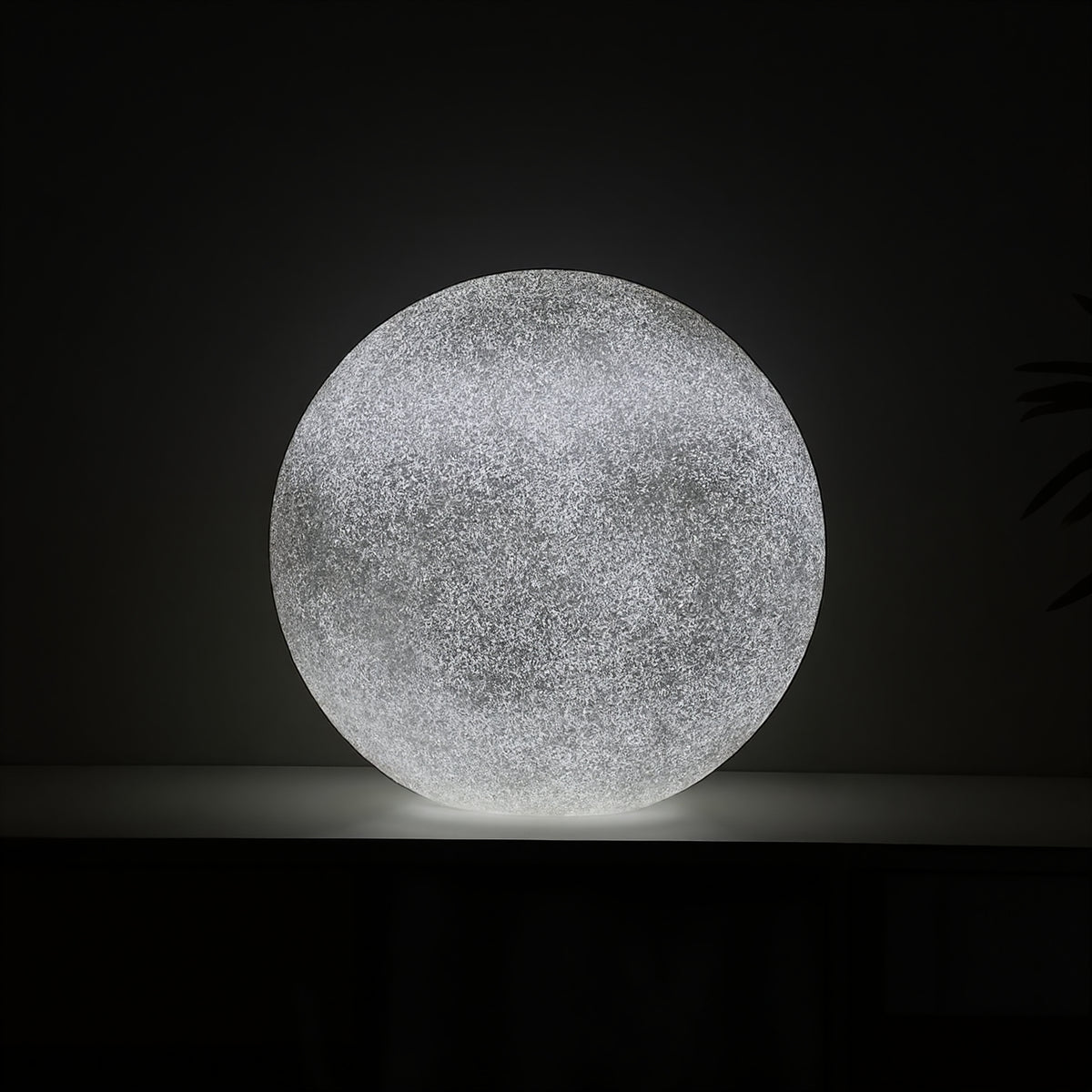 Solar Powered Moon Globe Lamp Outdoor IP65 Waterproof Hemp Fiber Light