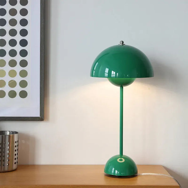 Danish Design Flowerpot Table Lamp Mushroom Metal Desk Lamp