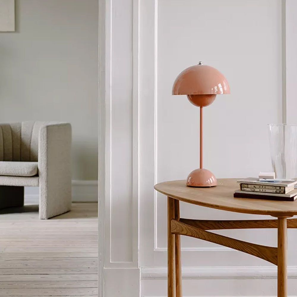 Danish Design Flowerpot Table Lamp Mushroom Metal Desk Lamp