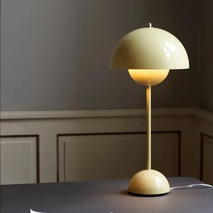 Danish Design Flowerpot Table Lamp Mushroom Metal Desk Lamp