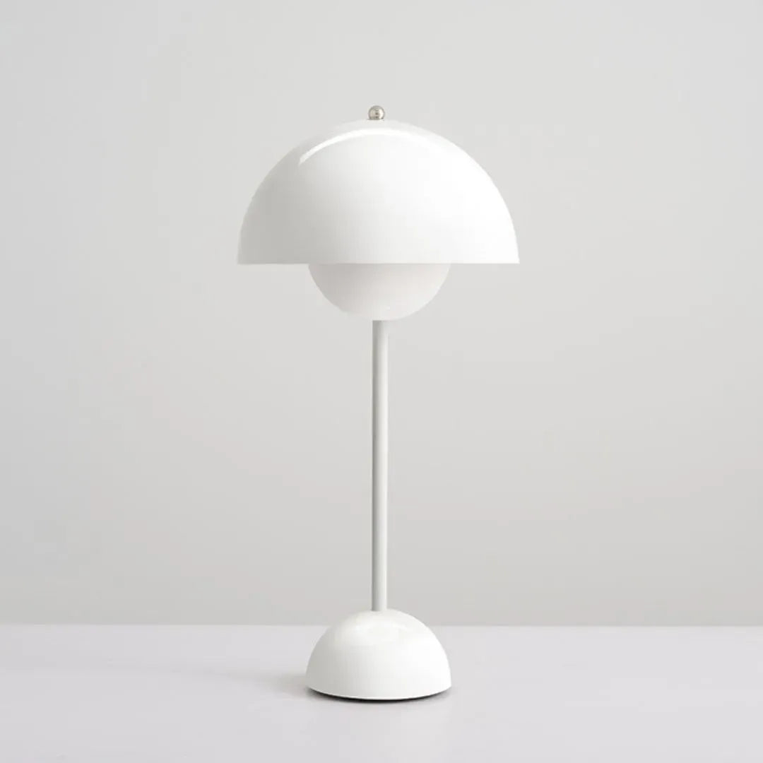 Danish Design Flowerpot Table Lamp Mushroom Metal Desk Lamp