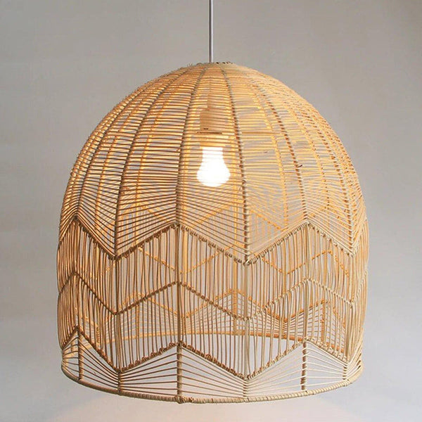 Rattan Pendant Light Handwoven Natural Bamboo Ceiling Lamp