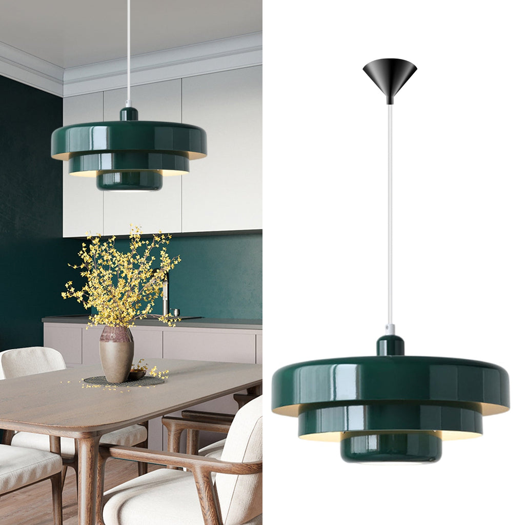 Single Head Medieval Iron Pendant Light Retro Chandelier