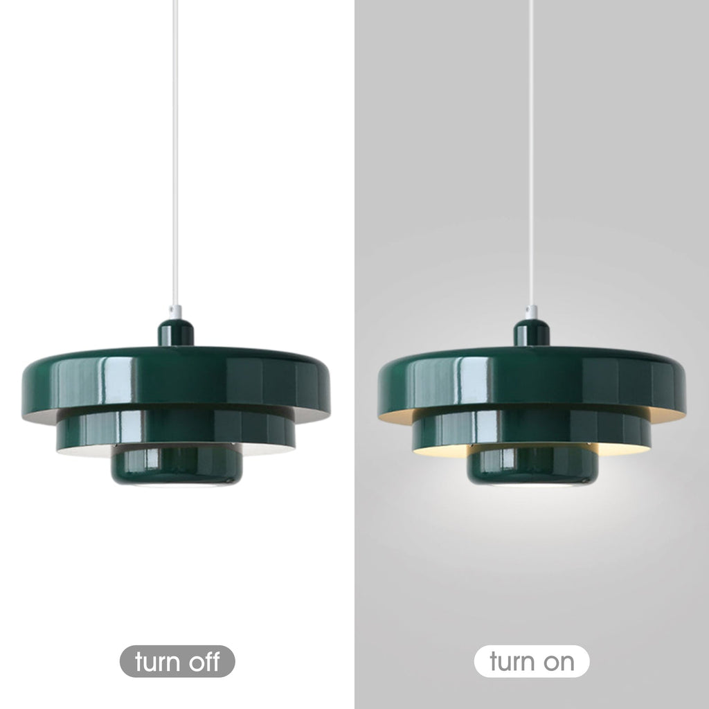 Single Head Medieval Iron Pendant Light Retro Chandelier