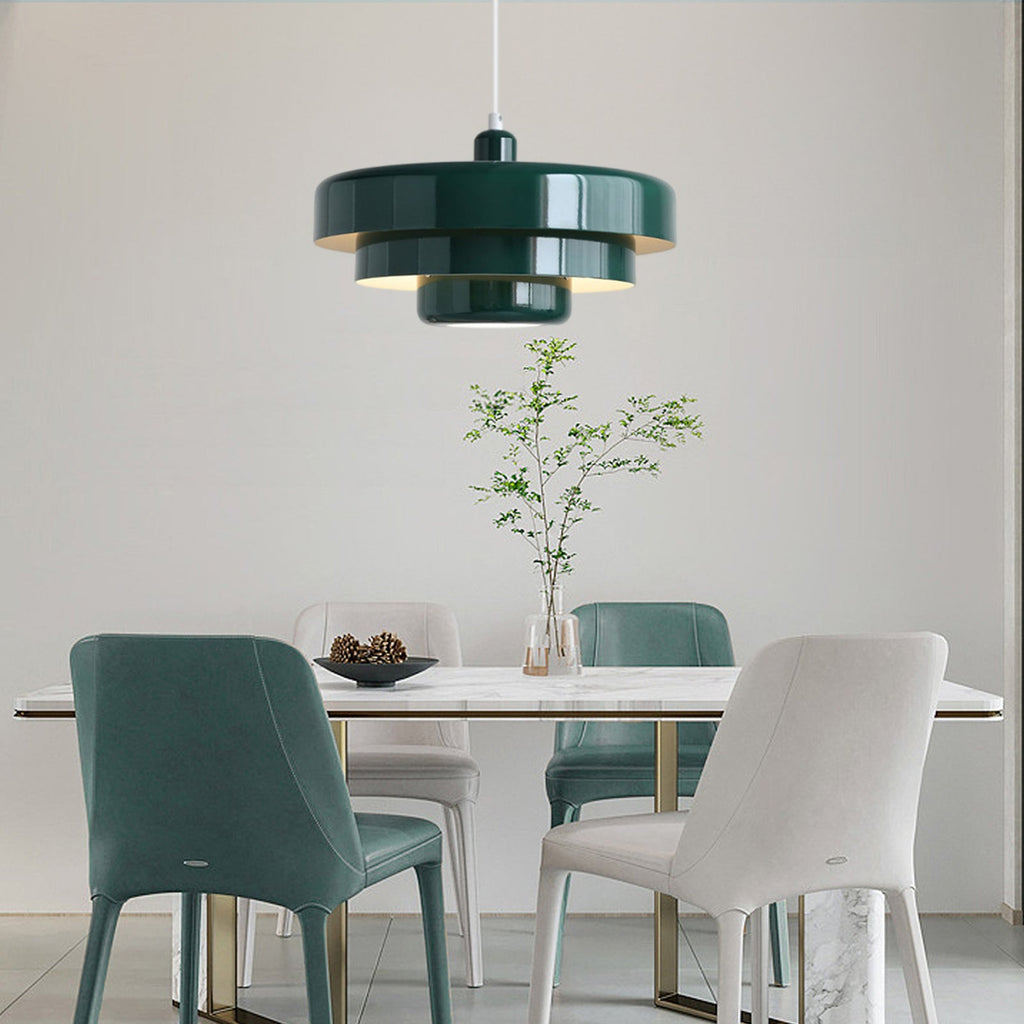 Single Head Medieval Iron Pendant Light Retro Chandelier