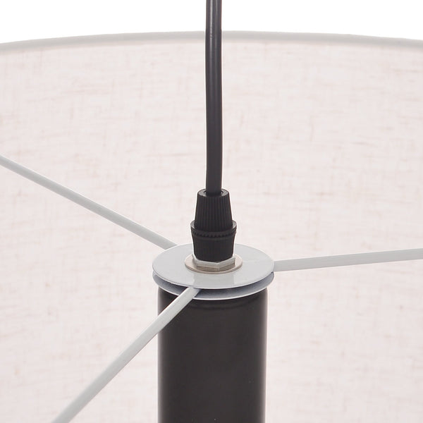 Modern Fabric Cylinder Pendant Light Minimalist Drum Chandelier