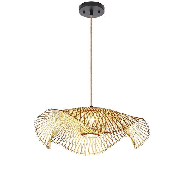 High-Quality Bamboo Pendant Light Wicker Lampshade