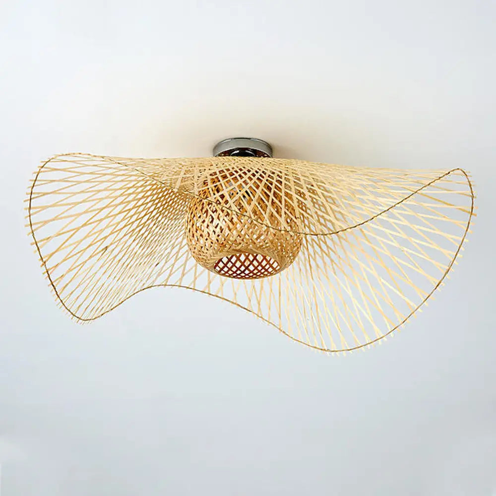 High-Quality Bamboo Pendant Light Wicker Lampshade