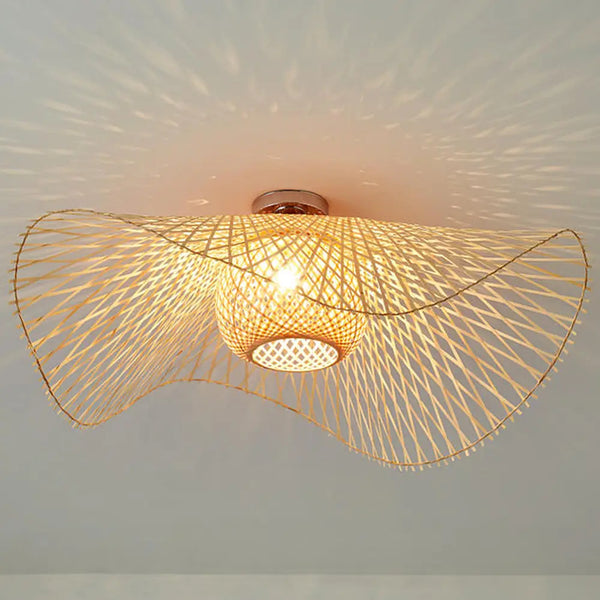 High-Quality Bamboo Pendant Light Wicker Lampshade