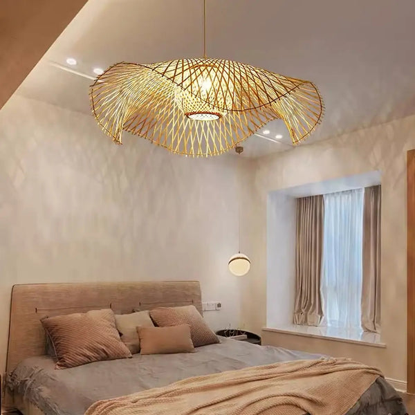 High-Quality Bamboo Pendant Light Wicker Lampshade