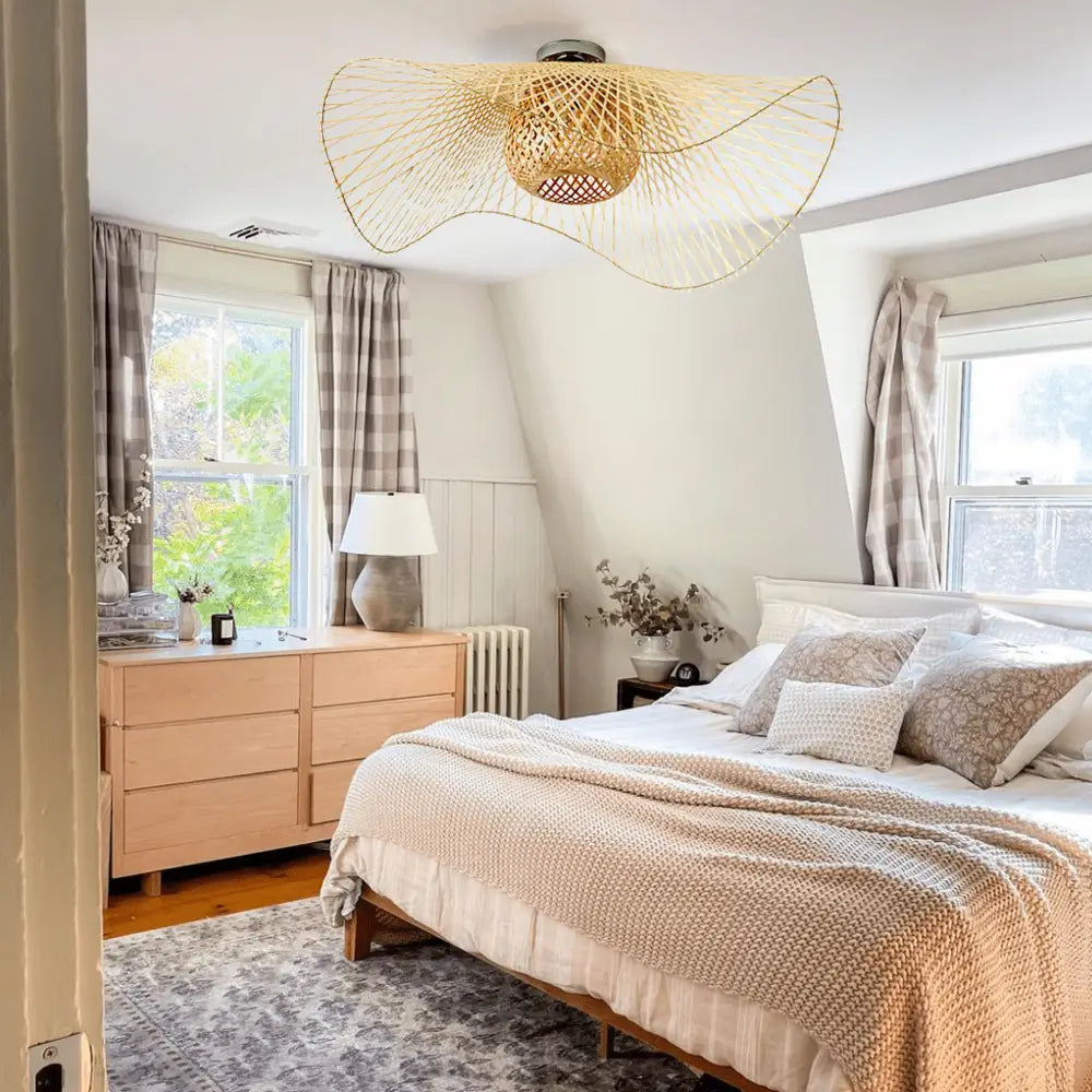 High-Quality Bamboo Pendant Light Wicker Lampshade
