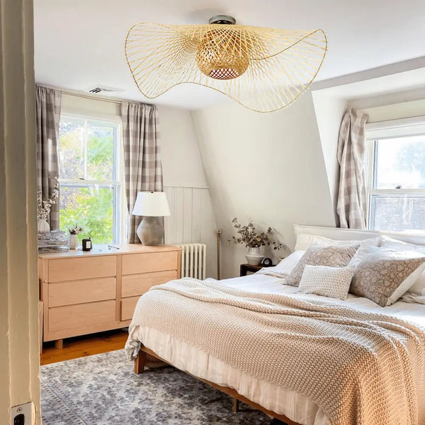 High-Quality Bamboo Pendant Light Wicker Lampshade