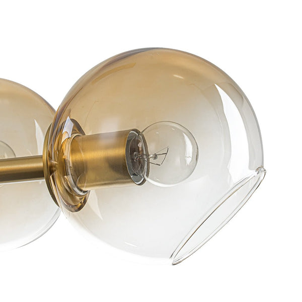 Mid-Century 8-Light Sculptural Glass Island Chandelier