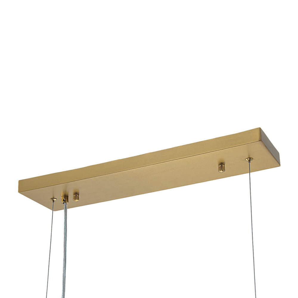 Mid-Century 8-Light Sculptural Glass Island Chandelier